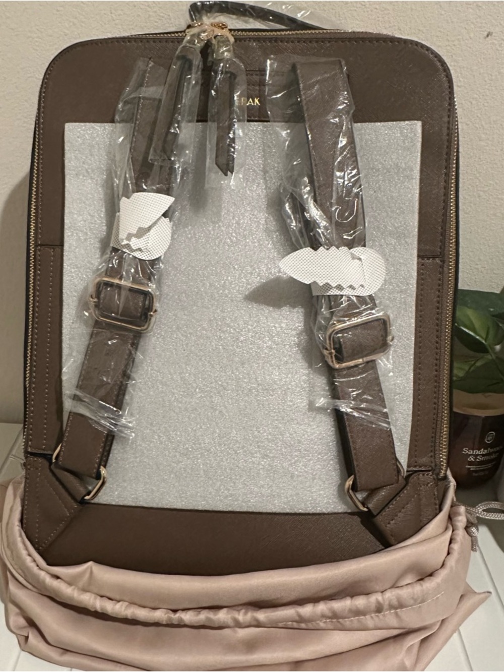 Calpak Kaya 15 inch Laptop Backpack in Mocha NWT - Picture 5 of 5